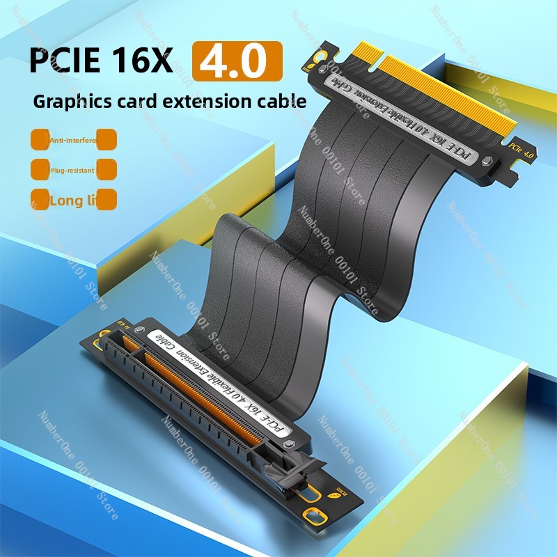 Itx Case Pcie Riser 4.0 - PCIe 4.0 x16 Extension Adapter Cable,