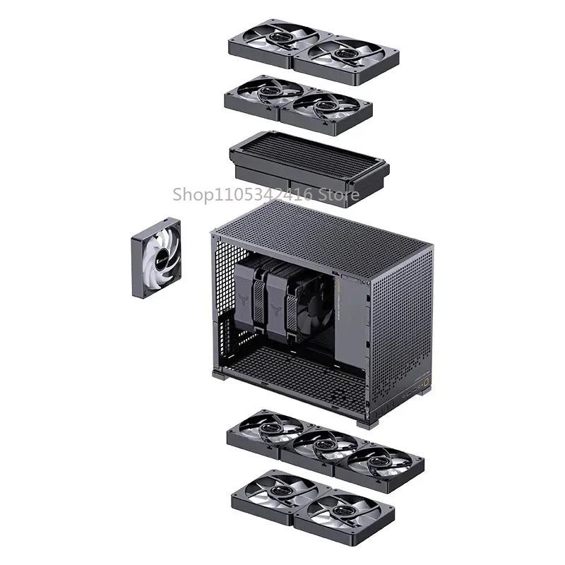 Mini Itx Case Water Cooling Support - Black Transparent MATX Mini PC Case