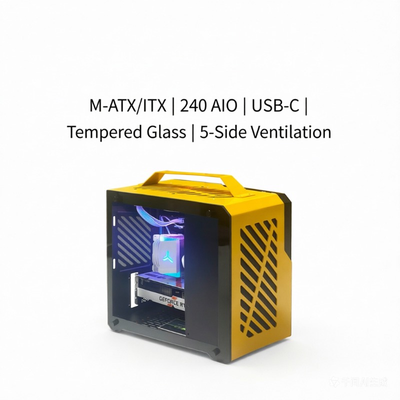 Mini Itx Case With Handle Portable - QM-Z36 Hornet Mini PC Case, Aluminum