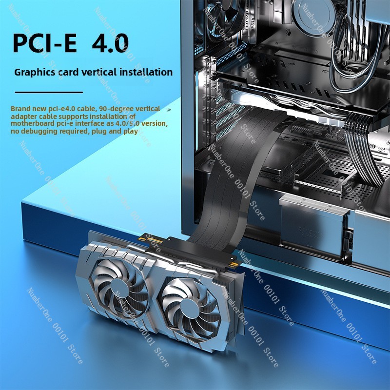 PCIe 4.0 x16 Extension Adapter - Itx Case Pcie Riser 4.0 评论和价格