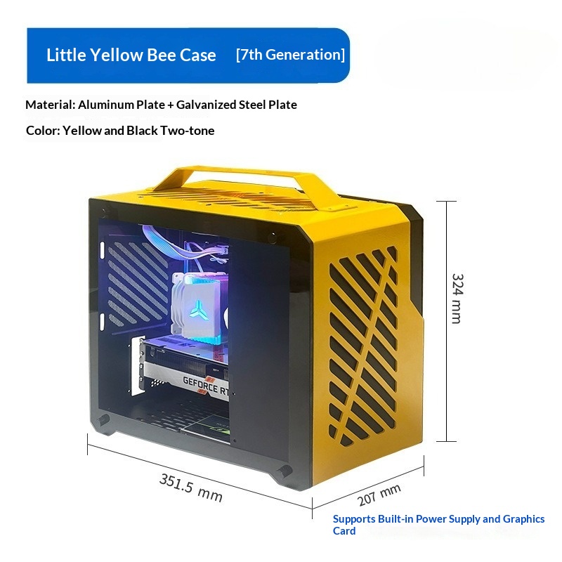 QM-Z36 Hornet Mini PC Case, Al - Mini Itx Case With Handle Portable 评论和价格