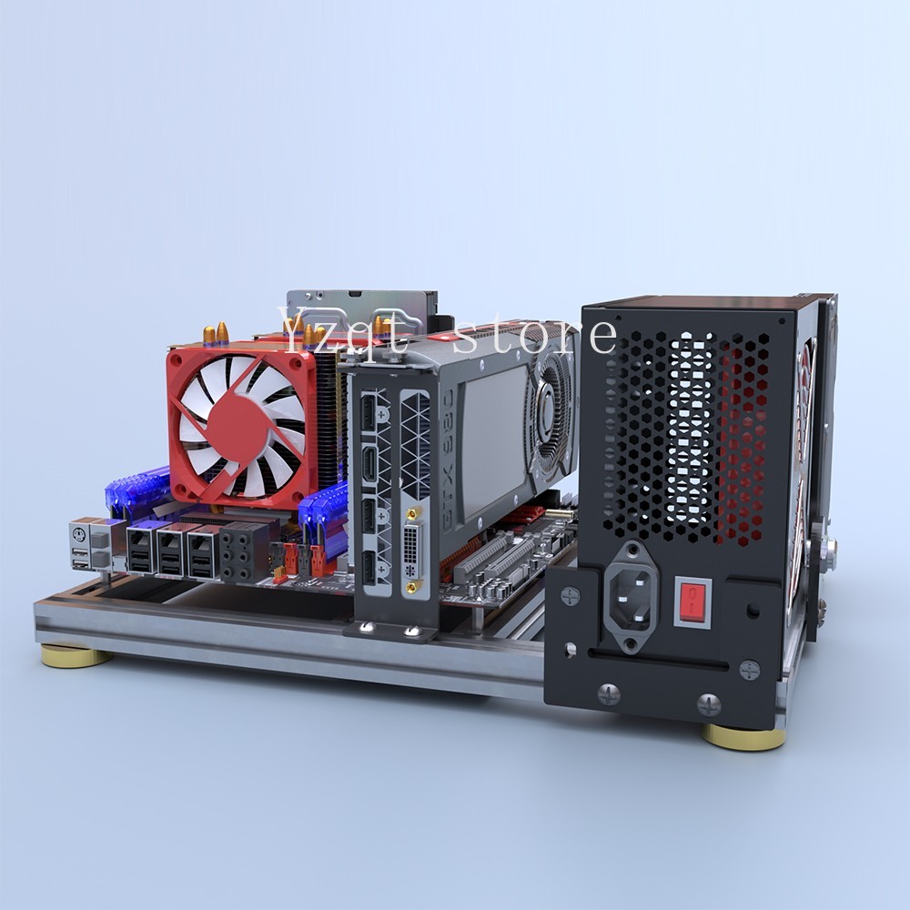 Aluminum alloy, open computer  - Mini Itx Case Water Cooling Support 评论和价格