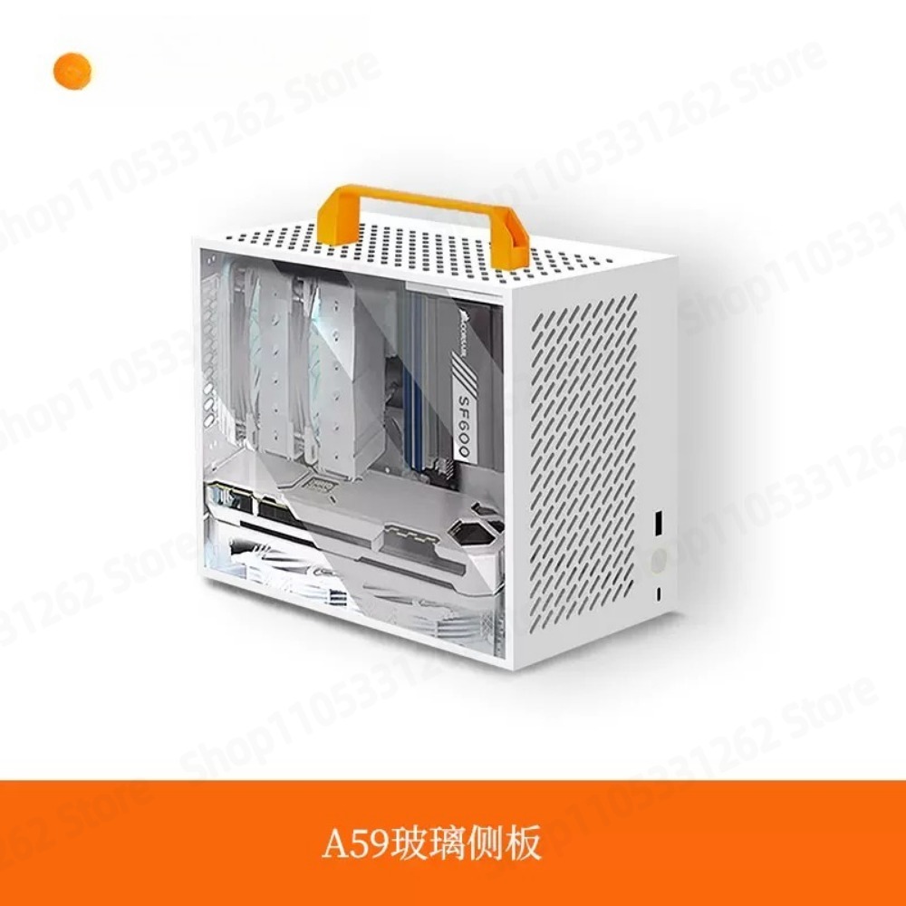 A59 Mini ITX Case White Small  - Mini Itx Case With Handle Portable 评论和价格
